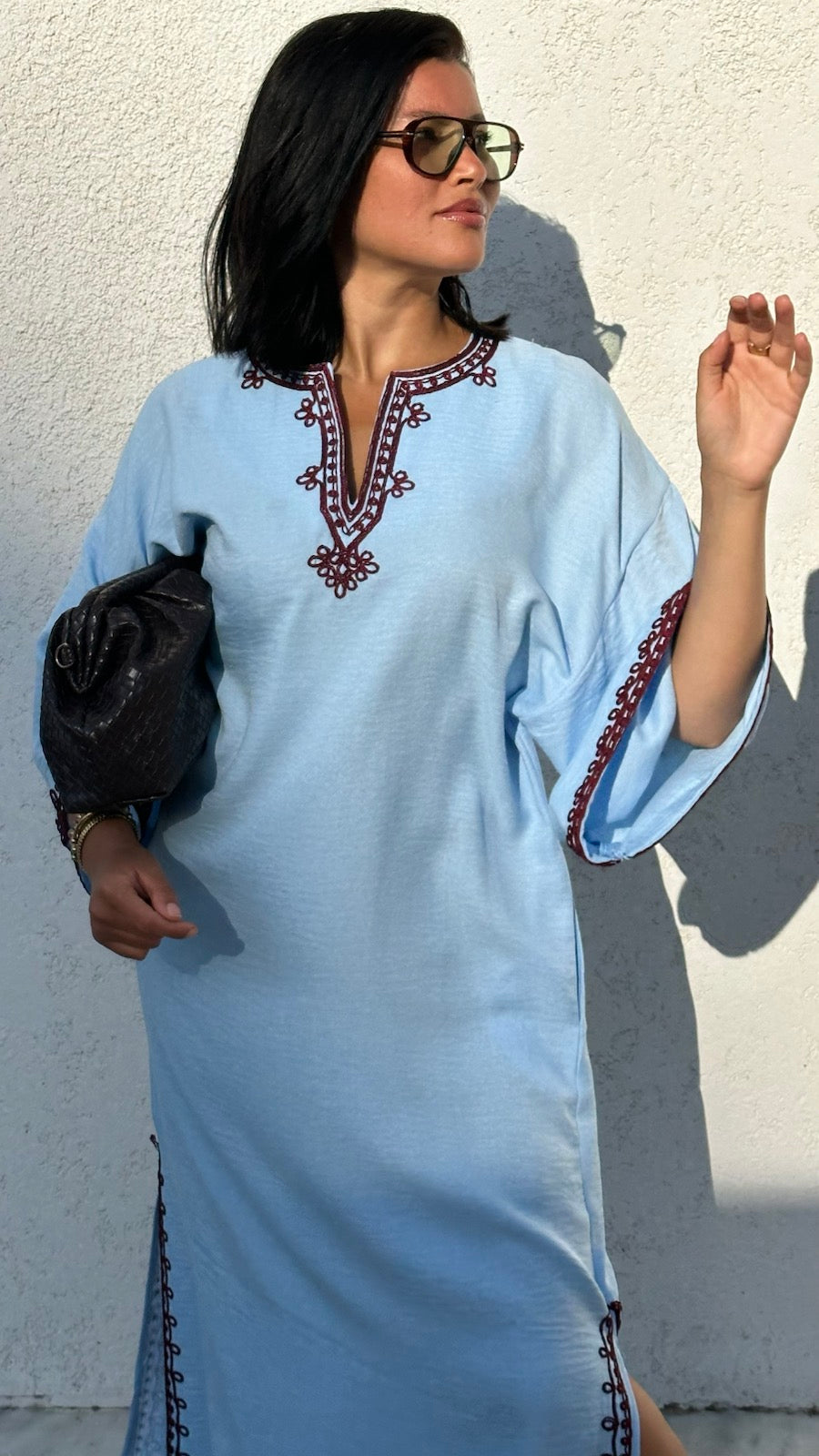 Djeba Zayna – Robe longue brodée – Hiya Couture