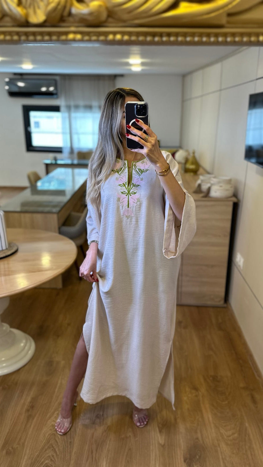 Djeba Zahra – Robe longue brodée – Hiya Couture